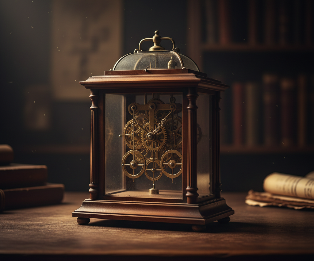 Relógio antigo representando o tempo como elemento central da estratégia